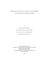 Organizational Identity, Self-Concept, And Commitment Among Teachers In Northwest Florida