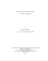 Implicit Sequence Learning Within the Visual Paradigm