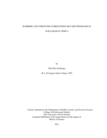 Barriers and Strengths Surrounding HIV/AIDS Programs in Sub-saharan Africa