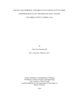 Spatial and Temporal Variability in Water Quality in Three Urbanized Bayous of the Pensacola Bay System, Escambia County, Florida, USA