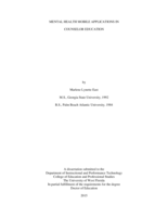 Mental Health Mobile Applications In Counselor Education