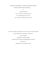 Perceived Susceptibility Of Injuries Among High School Athletes Participating In Football