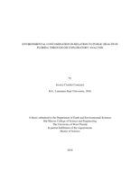 ENVIRONMENTAL CONTAMINATION IN RELATION TO PUBLIC HEALTH IN FLORIDA THROUGH GIS EXPLORATORY ANALYSIS
