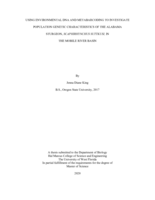 Using environmental DNA and metabarcoding to investigate population genetic characteristics of the Alabama sturgeon, Scaphirhynchus suttkusi, in the Mobile River Basin