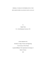 Thermal tolerance determination of the red-eared slider, Trachemys Scripta Elegans