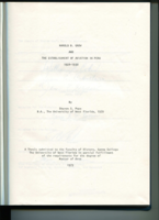HAROLD B. GROW AND THE ESTABLISHMENT OF AVIATION IN PERU 1924-1930