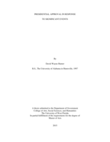 PRESIDENTIAL APPROVAL IN RESPONSE TO SIGNIFICANT EVENTS