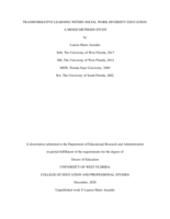 Transformative Learning Within Social Work Diversity Education: A mixed methods study