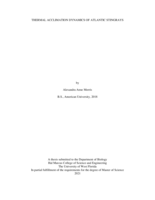 Thermal acclimation dynamics of Atlantic stingrays