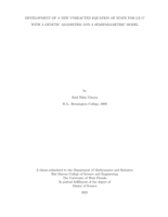 Development of a new unreacted equation of state for LX-17 with a genetic algorithm and a semiparametric model
