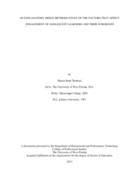 An explanatory mixed methods study of the factors that affect engagement of adolescent learners and their subgroups