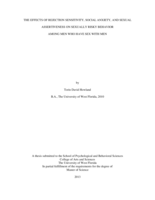THE EFFECTS OF REJECTION SENSITIVITY, SOCIAL ANXIETY, AND SEXUAL ASSERTIVENESS ON SEXUALLY RISKY BEHAVIOR AMONG MEN WHO HAVE SEX WITH MEN