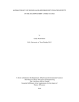 climatology of single-day rapid drought cessation events in the southwestern United States