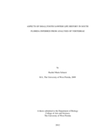 ASPECTS OF SMALLTOOTH SAWFISH LIFE HISTORY IN SOUTH FLORIDA INFERRED FROM ANALYSES OF VERTEBRAE