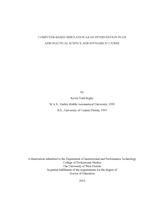 Computer-Based Simulation As An Intervention In An Aeronautical Science Aerodynamics Course