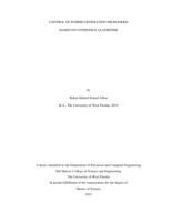 Control of hybrid generation microgrids based on consensus algorithm