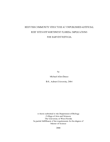 REEF FISH COMMUNITY STRUCTURE AT UNPUBLISHED ARTIFICIAL REEF SITES OFF NORTHWEST FLORIDA