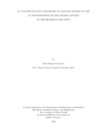 analysis of pivot strategies to maintain sparsity in the LU decomposition of IPDG method applied to the Helmholtz Equation