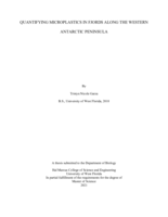 Quantifying microplastics in fjords along the western Antarctic peninsula