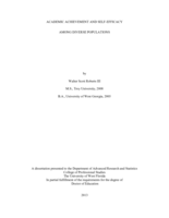 Academic Achievement And Self-Efficacy Among Diverse Populations