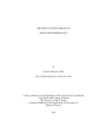 Effects of box height on drop jump performance