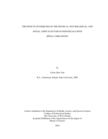 THE EFFECTS OF EXERCISE ON THE PHYSICAL, PSYCHOLOGICAL, AND SOCIAL ASPECTS OF PAIN IN INDIVIDUALS WITH SPINAL CORD INJURY