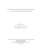 Development of a Hospice Patient and Family Telephone Nurse Call Center and Assessment of Nurse Expectations