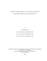 Bandura ’'s Triadic Reciprocality, Technology, and Math Achievement Through a Socioeconomic Lens