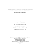 The Collaboration of Nurse Practitioners and Physicians in Long-term Care Using a Case-management Model in a Managed-care Environment