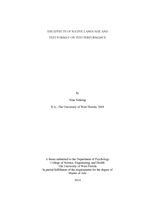 THE EFFECTS OF NATIVE LANGUAGE AND TEST FORMAT ON TEST PERFORMANCE