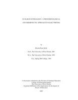 In Search of Pedagogy