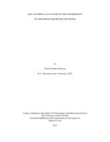 AGE AND MEDIA AS FACTORS IN THE ENDORSEMENT OF CHILDHOOD DISCIPLINE STRATEGIES