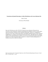 Functional and spatial patterning in artifact distribution at the Luna Settlement site