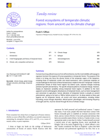 Forest ecosystems of temperate climatic regions: from ancient use to climate change