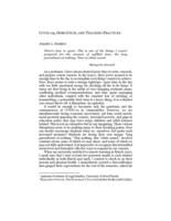 Covid 19, disruption, and teaching practices