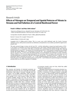 Effects of nitrogen on temporal and spatial patterns of nitrate in streams and soil solution of a central hardwood forest