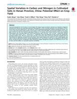 Spatial variation in carbon and nitrogen in cultivated soils in Henan Province, China: Potential effect on crop yield
