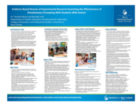 Evidence-based review of experimental research examining the effectiveness of simultaneous prompting with students with autism