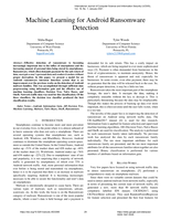 Machine learning for Android ransomware detection