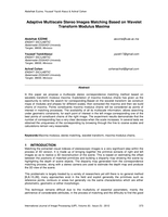 Adaptive multiscale stereo images matching based on wavelet transform modulus maxima