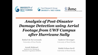 Analysis of post-disaster damage detection using aerial footage from UWF campus after hurricane Sally