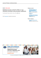 Statistical process control for AR(1) or non-Gaussian processes using wavelets coefficients