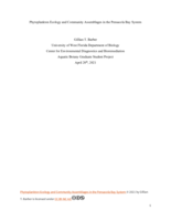 Phytoplankton ecology and community assemblages in the Pensacola Bay System