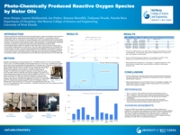 Photo-chemically produced reactive oxygen species by motor oils