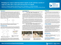 Designing new routes to pharmaceutical reagents via the acid-base reaction of copper(I) oxide with a weak acid in the presence of copper(I) oxide with a weak acid in the presence of a ligand