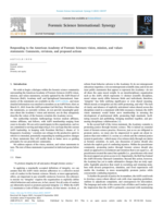 Responding to the American Academy of Forensic Sciences vision, mission, and values statements: Comments, revisions, and proposed actions