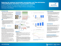 Exploring the minimum bactericidal concentration and time kill kinetics of benzothiophene derivatives in gram-positive bacteria