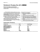 Generalist Florida No. GF-2 2004