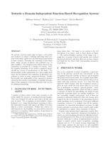 Towards a domain-independent function-based recognition system