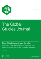 Paris Climate Accord sans the USA: The role of local governments in confronting the effects of climate change and increasing resilience